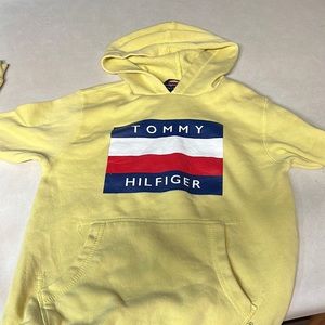 Yellow Tommy Hilfiger Hoodie, Size Boys Youth Medium